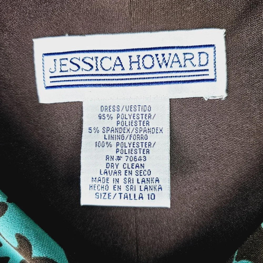 Jessica Howard Paisley Rouche Waist Sleeveless Midi High Neck Lined Dress, 10 - Picture 8 of 8